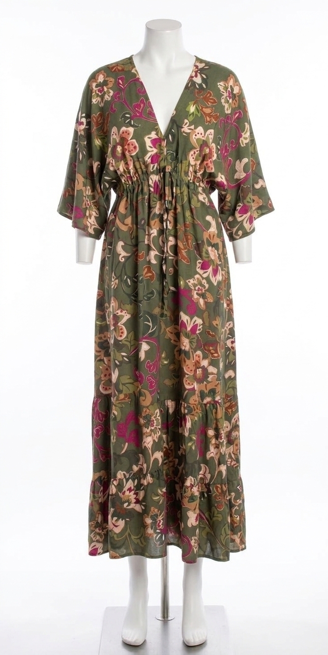 NEW GIGI MODA faviola maxi dress in olive